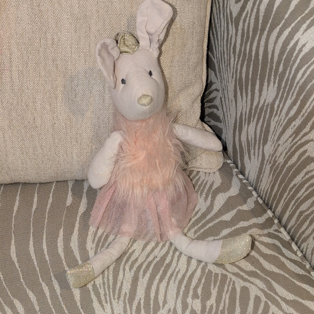 Monami  Pink & Cream Mouse Ballerina Stuffy